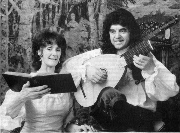 Jill Nott-Bower and Robert Spencer in “Peeps at Pepys”.