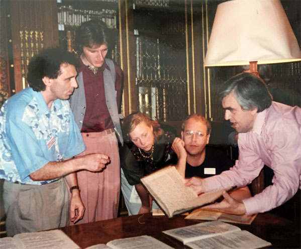 Robert Spencer with Barry Mason (L.) and others.